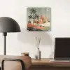 Nachtlandschap - Kamelen - Sterren - zandduinden plexiglas 5mm klein -sfeer6