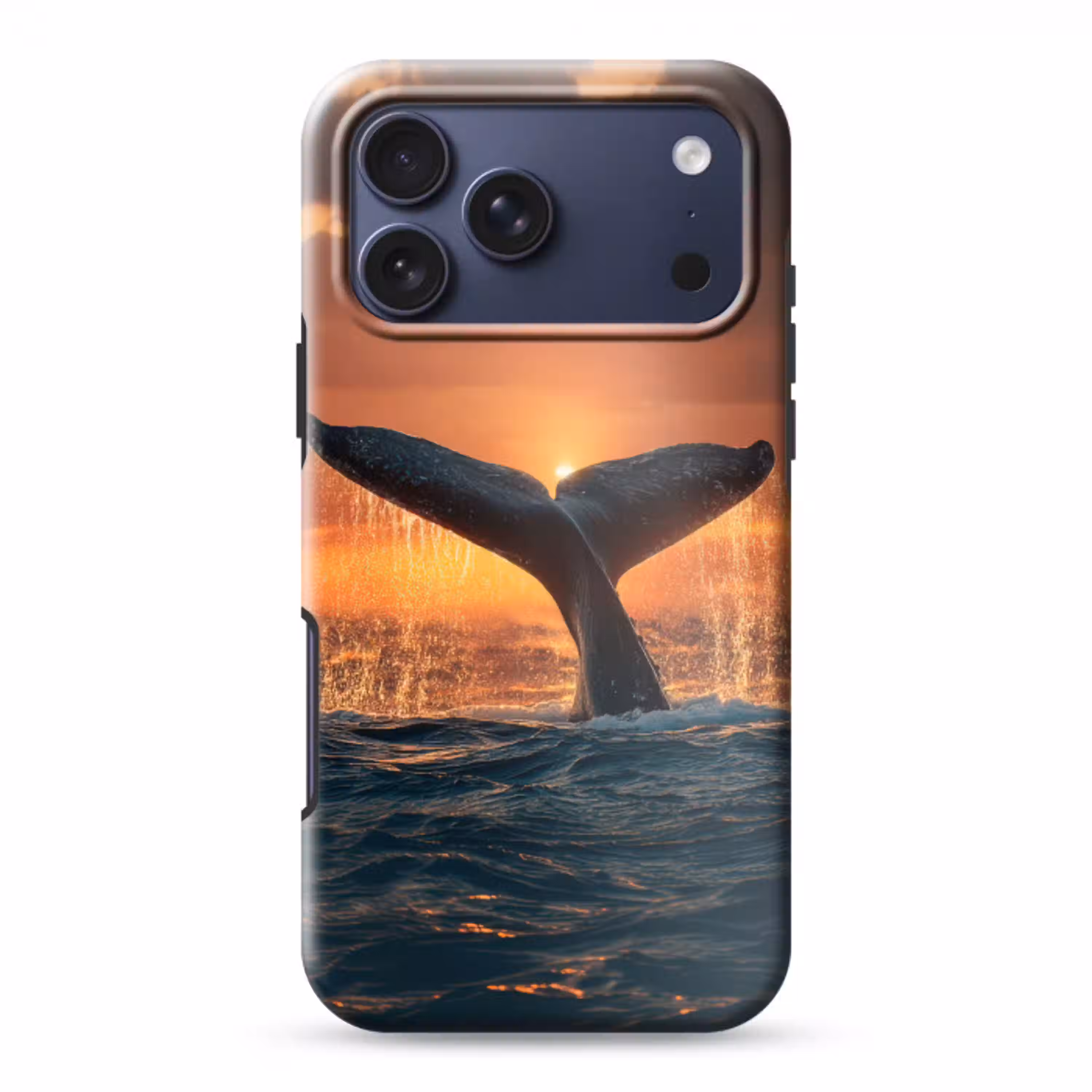 Walvis staart - Water - Zonsondergang Toughcase MagSafe Apple iPhone 17 Pro Max klein -3d