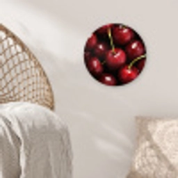 Rood - Fruit - Kersen Wandcirkel plexiglas klein -sfeer5