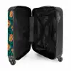 Retro disco wave bal patroon kleurrijk NBS - Handbagage koffer - Volwassenen Unisex middel -binnenkant