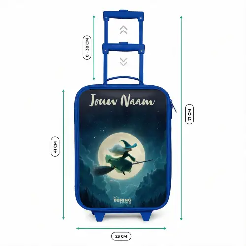 Nachtelijke Vlucht over het Woud Kinderkoffer - Blauw klein -productfoto_formaten