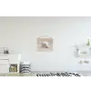 Schelp - Spiraal - Beige textielposter latten blank klein -kinderkamer