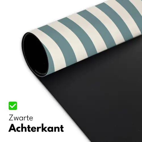 Strepen - Modern - Blauw Muismat XXL klein 681 -sfeer2