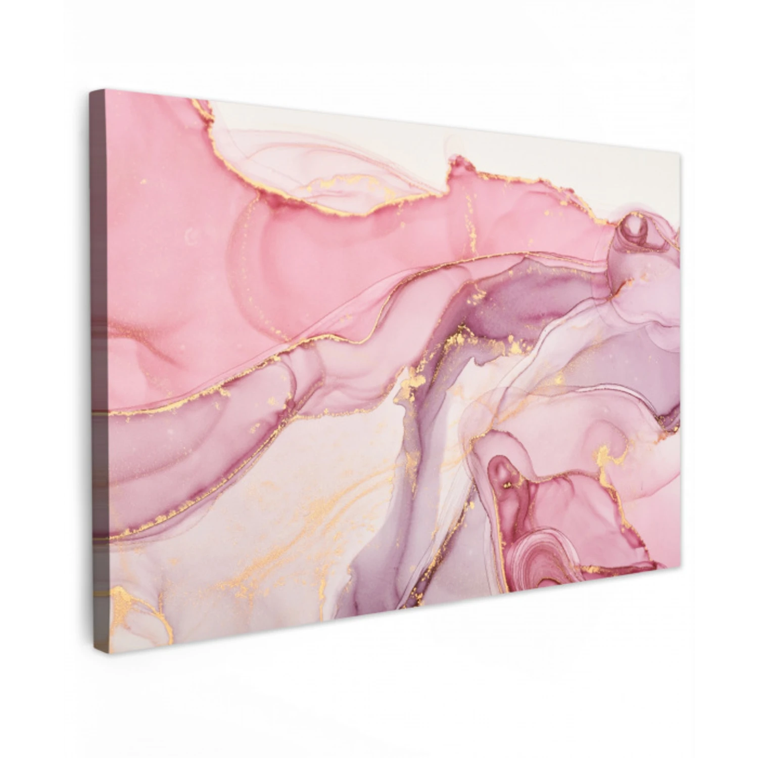 Goud - Marmer - Roze canvas 2cm klein -z3d