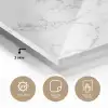 Marmer - Wit - Grijs - Luxe - Marmerlook - Structuur plexiglas 5mm klein -sfeer2