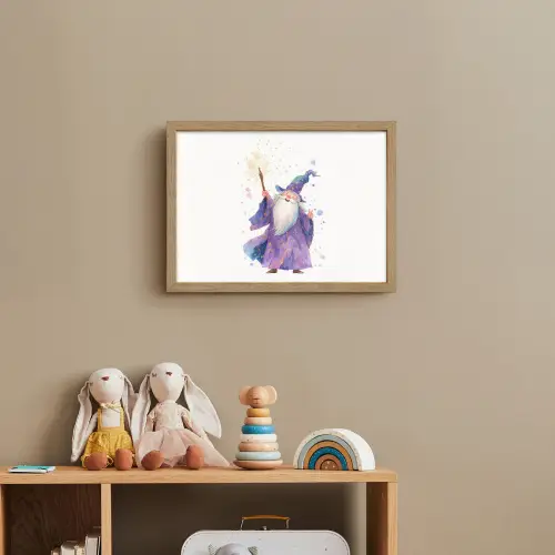 Tovenaar - Magie - Paars Light Box met batterij (Wandlamp kind) middel -sfeer2_kind