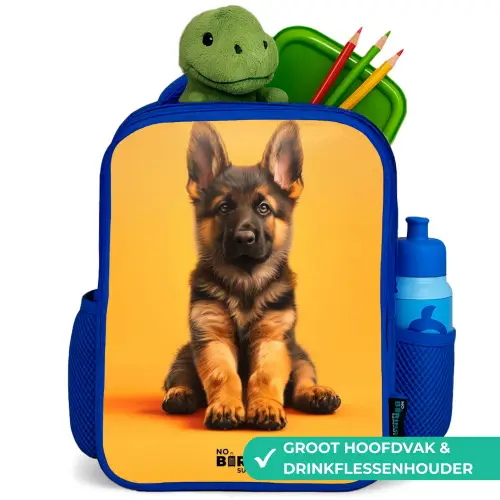 Hein herder Kinderrugzak - Blauw middel -inhoud_NL