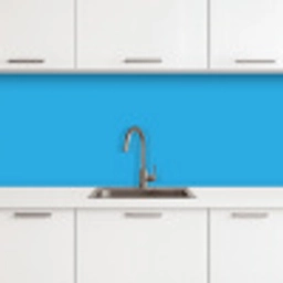Blauw - Licht - Kleuren keuken achterwand 2 middel 871 -3d