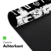 Vormen - Gezocht - Zwart - Abstract Muismat XXL klein -sfeer2