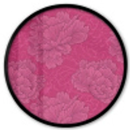 Pioenrozen - Energiek - Roze Fotolijst rond zonder passe partout klein 856 -3d