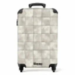 Tegels - Natuurlijk - Grijs NBS - Handbagage koffer - Volwassenen Unisex middel -productfoto_recht
