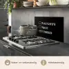 Kerst - Zwart - Wit - Quote - Grappig keuken achterwand spatscherm klein -usp_NL