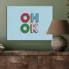 Oh ok - Blauw - Kleurrijk PET vilt klein -sfeer2
