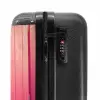 Eenhoorn met roze manen achter roze deur NBS - Handbagage koffer - Kinderen Unisex middel -slot