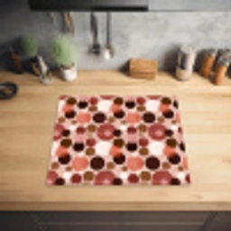 Cirkels - Modern - Kleurrijk Inductie beschermer vinyl 3mm middel 274 -sfeer5