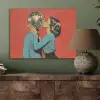Vrouw - Retro - Discobal - Kus PET vilt klein -sfeer2