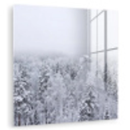 Bos - Sneeuw - Winter - Natuur - Wit plexiglas 5mm klein -zzzproduct_nieuw