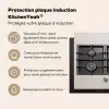 Gasfornuis - Koken - Beige Inductie beschermer vinyl 3mm klein -zzzzzzusp-haakje_FR
