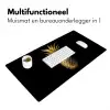 Ananas - Zwart - Goud - Luxe Muismat XXL klein -sfeer4