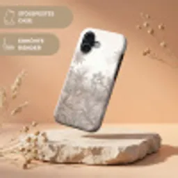 Jungle - Tropisch - Natuur -Vintage - Beige Toughcase MagSafe Apple iPhone 17 klein -USP_RandenV_DE