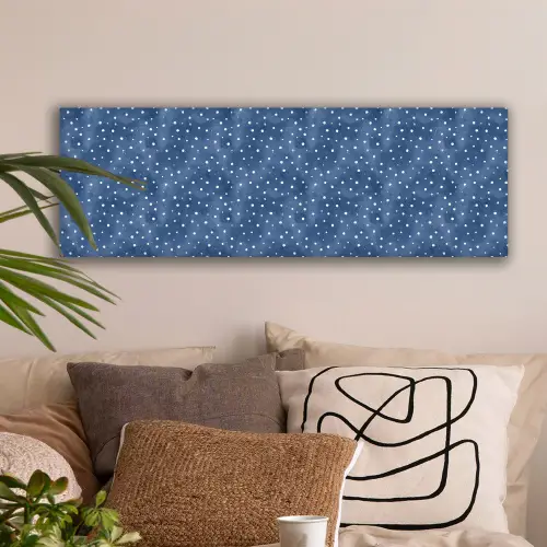 Frans - Citroen -  Stippen - Wit - Blauw canvas 2cm klein 828 -sfeer1