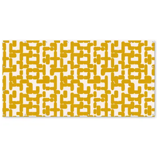 Geel - Beige - Patroon Balkonbeschermer Duitsland klein 596 -zz_3d
