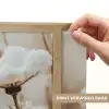 Bloemen - Winter - Wit - Sneeuw - Beige Light Box met batterij (Wandlamp) middel -USP_websiteprintNL