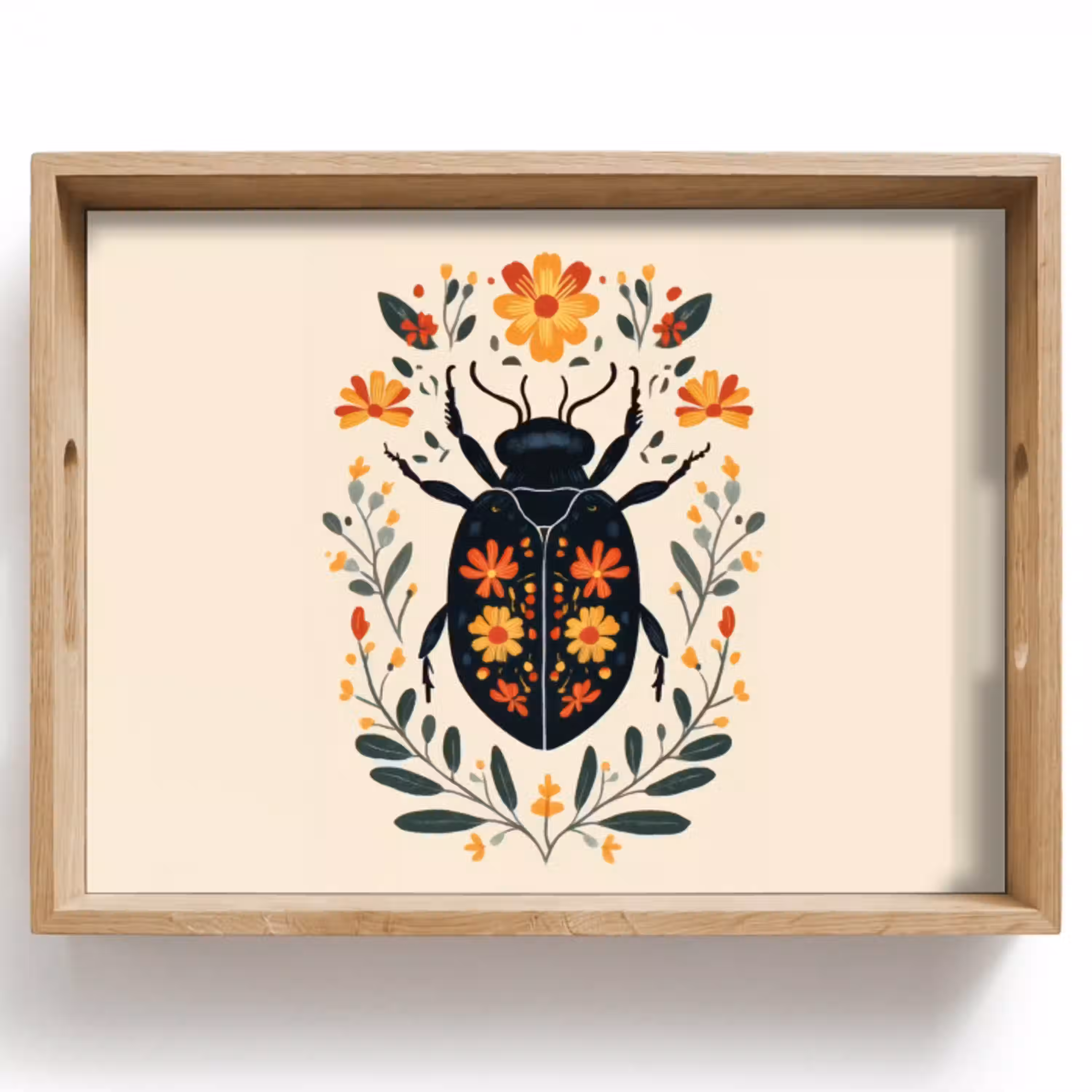 Bloemen - Oranje - Planten - Sierlijk Dienblad Rechthoek middel -z3d_shopping
