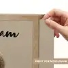Leeuw - Oranje bloemen - Vriendelijk Light Box met batterij (Wandlamp kind) middel -USP_websiteprintNL