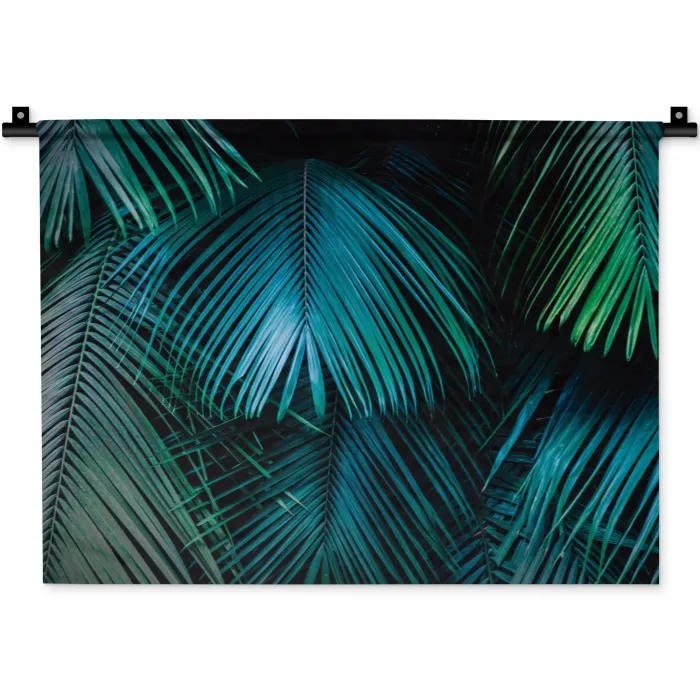 Tropical - Jungle - Bladeren - Groen Wandkleed katoen klein -zz3d