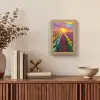 Tulpenveld - Zonsondergang - Kleurrijk Light Box met kabel (Tafellamp) klein -sfeer2