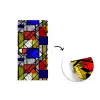 Mondriaan - Glas in lood - Oude Meesters - Kunstwerk - Abstract - Schilderij fotobehang vinyl groot -3d