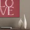 Love - Rood - Hatjes PET vilt klein -sfeer6_closeup