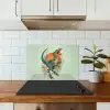Dino - Bladeren - Grafisch - Groen keuken achterwand spatscherm klein -sfeer2