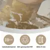 Gezicht - Vrouw - Bladeren - Goud Akoestische PET Vilt - Rond klein -closeup_NL