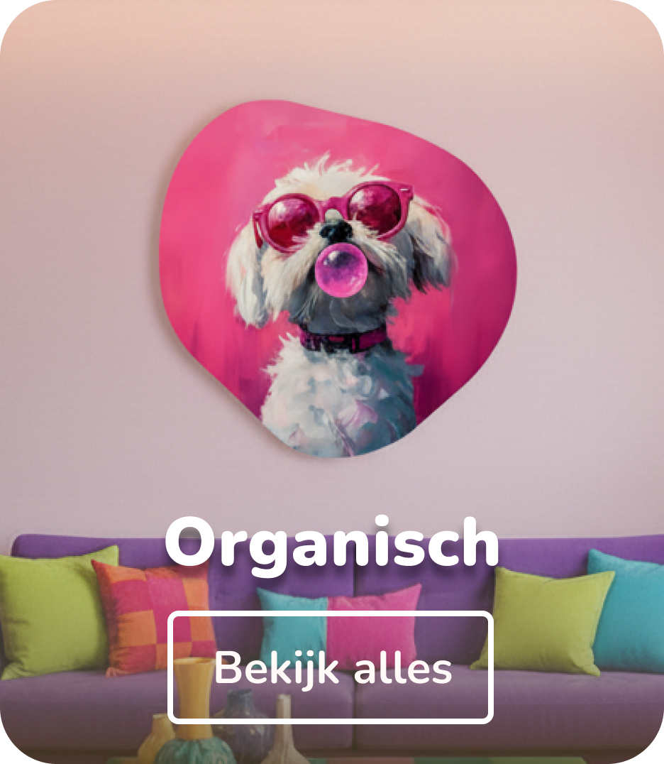 Glas schilderijen organisch