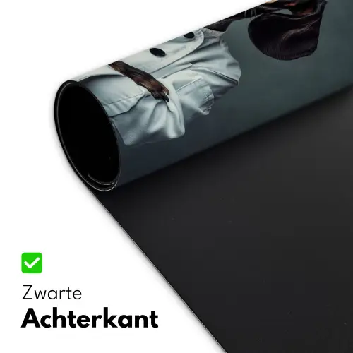 Quote - Neon - Hond - Kokskleding Muismat XXL klein -sfeer2