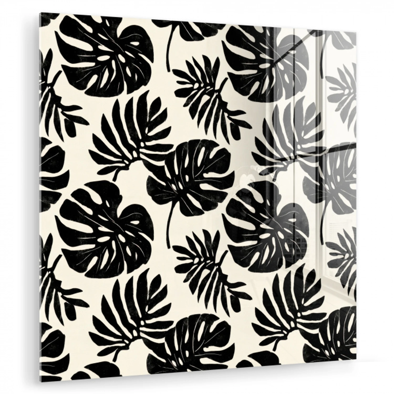 Modern - Monstera - Zwart plexiglas 5mm klein 11 -zzzproduct_nieuw