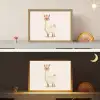 Lama - Dieren - Boerderij - Pastel Light Box met batterij (Wandlamp kind) middel -sfeer3_kind