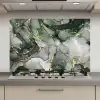 Luxe - Marmer - Groen keuken achterwand spatscherm klein -3d_website