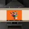 Kaartje - Boeket - Bloemen keuken achterwand spatscherm klein -sfeer1