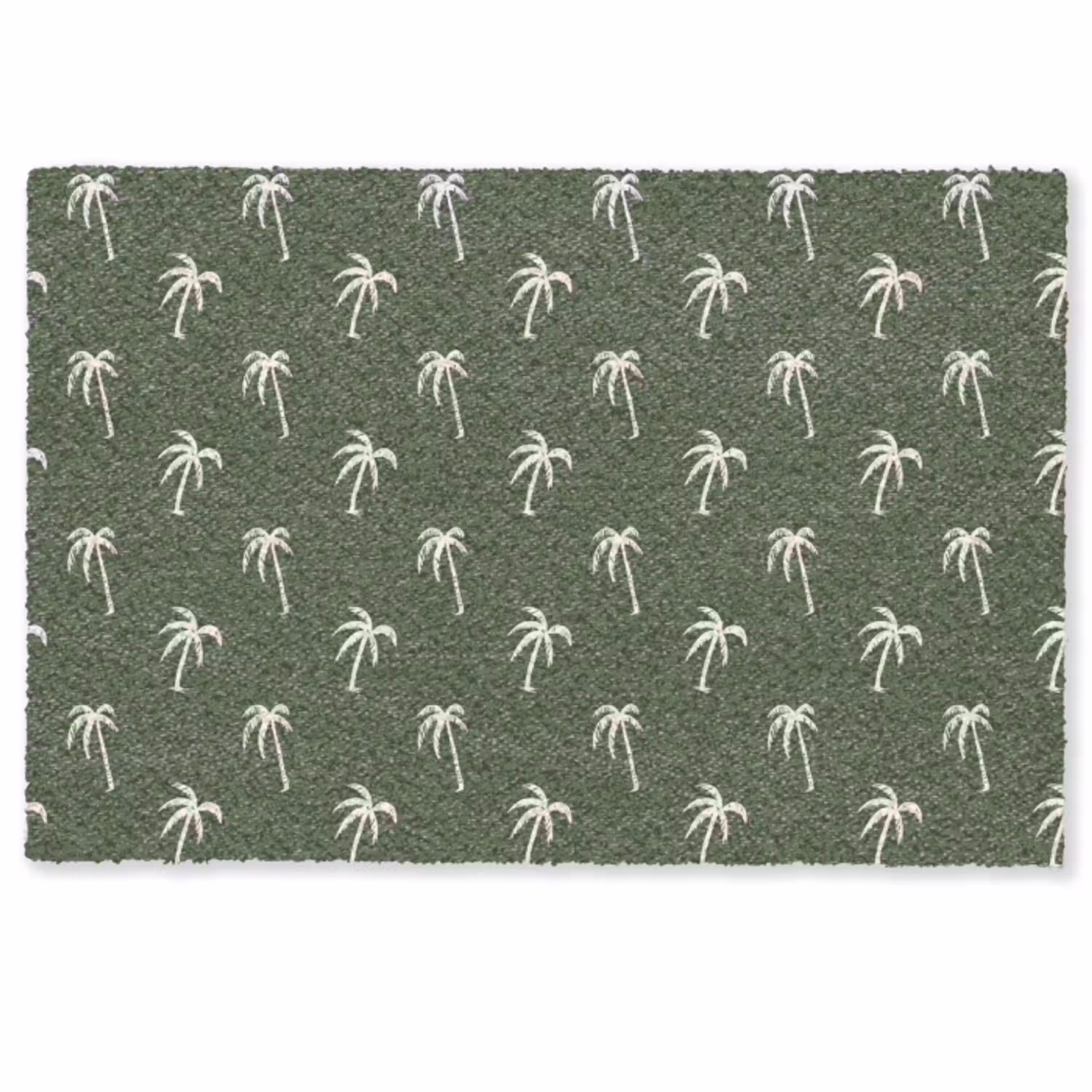 Palmboom patroon - Groen - Beige - Zomer Deurmat klein -zkaufland3d