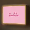 Toedeloe - Roze - Minimalistisch Light Box met batterij (Wandlamp) middel -z3d_website