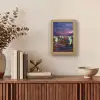 Neon cactussen - Woestijn - Zonsondergang Light Box met kabel (Tafellamp) klein -sfeer2