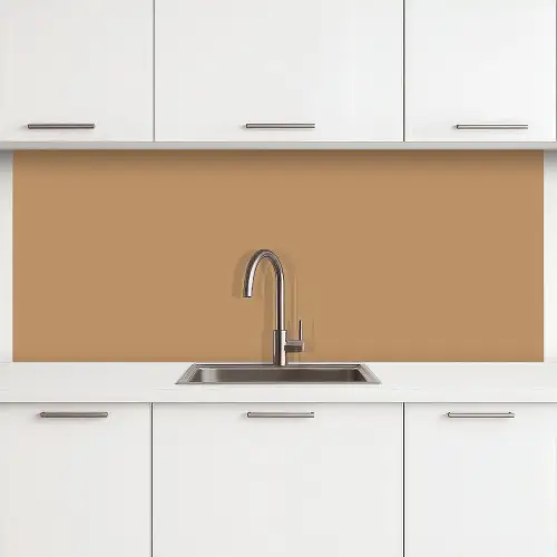 Bruin - Effen print keuken achterwand 2 middel 871 -3d