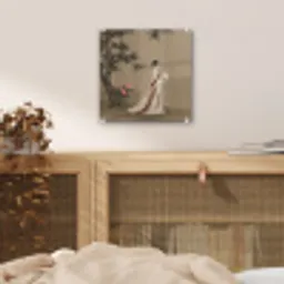 Vrouw - Azië - Kunst - Beige plexiglas 5mm klein -sfeer4