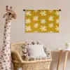Bloem - Speels - Okergeel Wandkleed katoen klein 269 -wsfeer5_kind