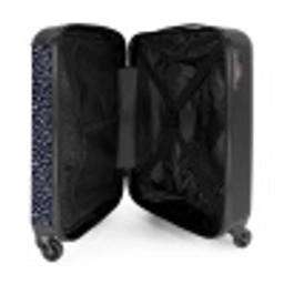 Dieren print giraf blauw NBS - Handbagage koffer - Vrouwen middel -binnenkant