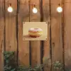 Donut - Romig - Poedersuiker - Beige tuinposter los doek klein -sfeer1