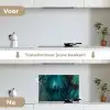 Palmblad - Tropisch - Natuur - Jungle keuken achterwand spatscherm klein -voor_na_NL